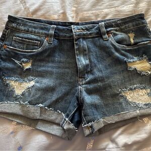Denim Distressed Women's Shorts